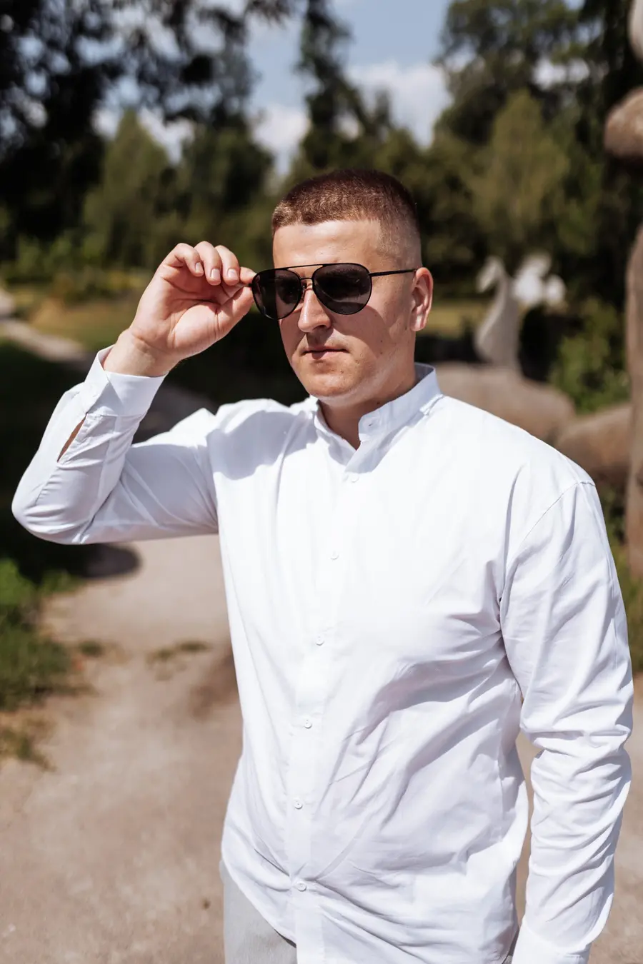 Сергій — майстер із виготовлення пам’ятників у Коростишеві